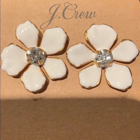 NWT J. Crew Pansy Earrings - Picture 4 of 5